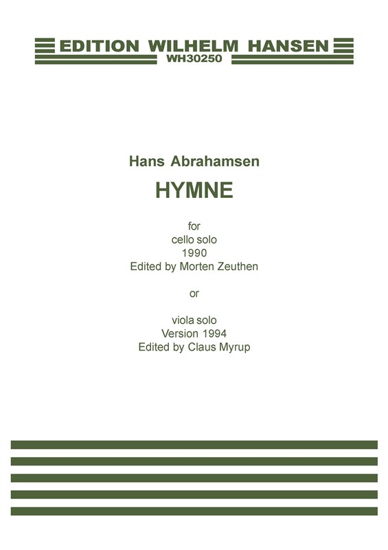 Hans Abrahamsen: Hymne: Cello: Instrumental Work