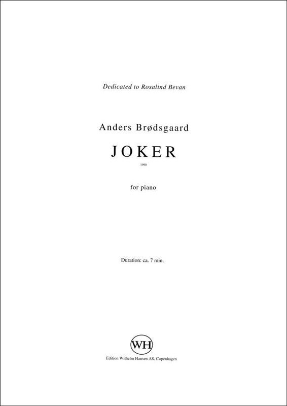 Anders Brdsgaard: Joker: Piano: Instrumental Work