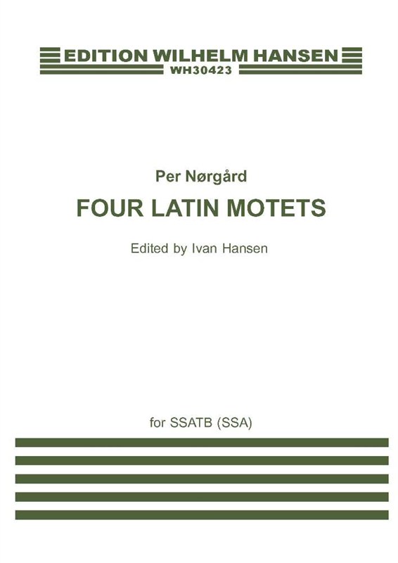 Per Nørgård: 4 Latin Motets: SATB: Vocal Score