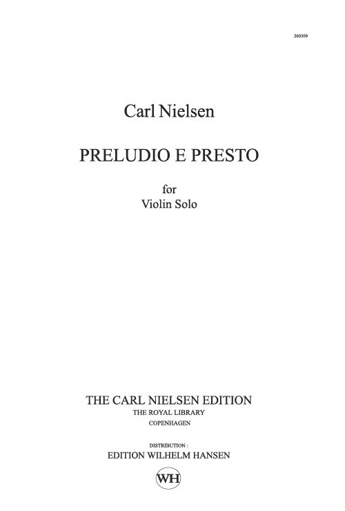 Carl Nielsen: Preludio E Presto Op. 52: Violin: Instrumental Work