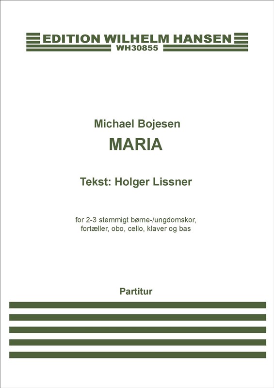 Michael Bojesen Holger Lissner: Maria: 2-Part Choir: Score