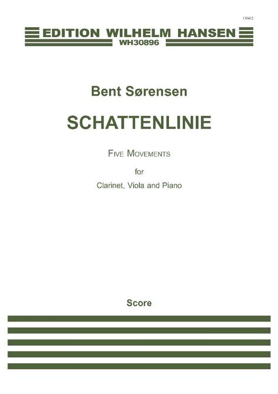 Bent Srensen: Schattenlinie: Chamber Ensemble: Score and Parts