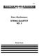 Hans Abrahamsen: String Quartet No.3: String Quartet: Score