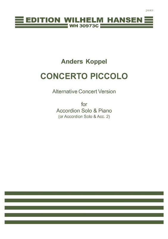 Anders Koppel: Concerto Piccolo: Accordion: Score