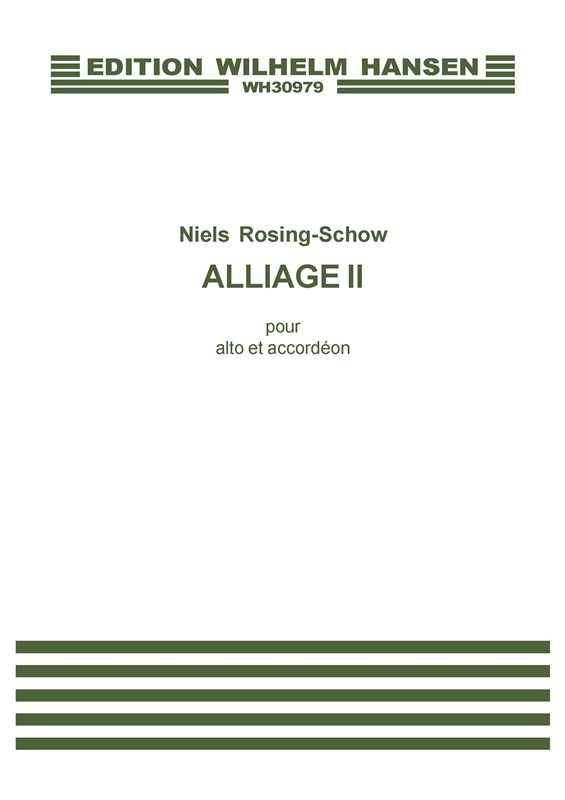 Niels Rosing-Schow: Alliage II: Viola: Score
