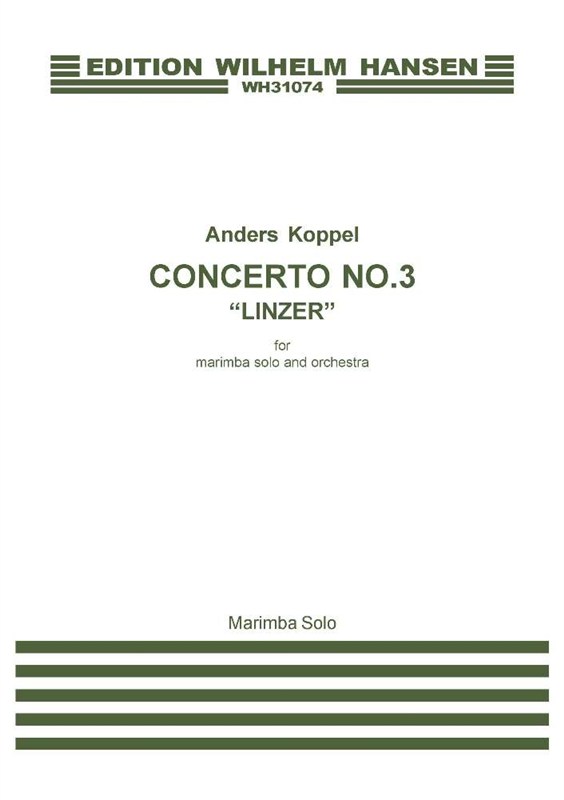 Anders Koppel: Concerto No.3 - Linzer: Marimba: Part
