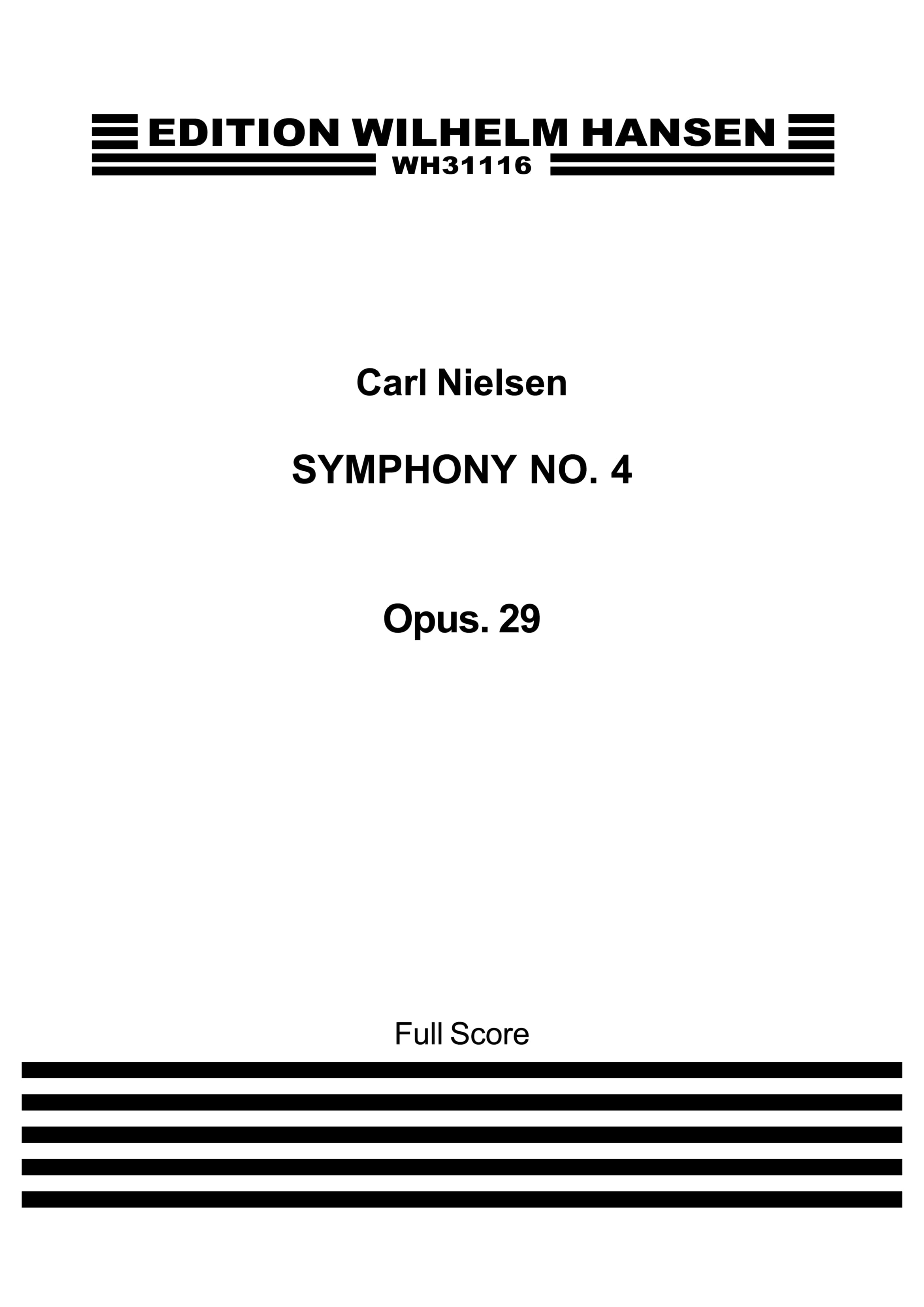 Carl Nielsen: Symphony No.4 'The Inextinguishable' Op.29: Orchestra: Score