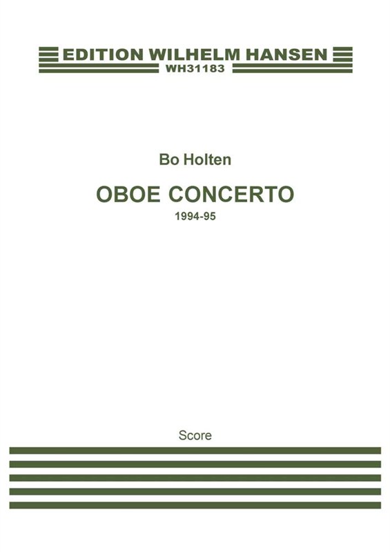 Bo Holten: Oboe Concerto: Oboe: Score