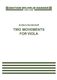 Anders Nordentoft: Two Movements For Viola: Viola Duet: Score