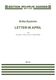 Britta Bystrm: Letter In April: Chamber Ensemble: Score