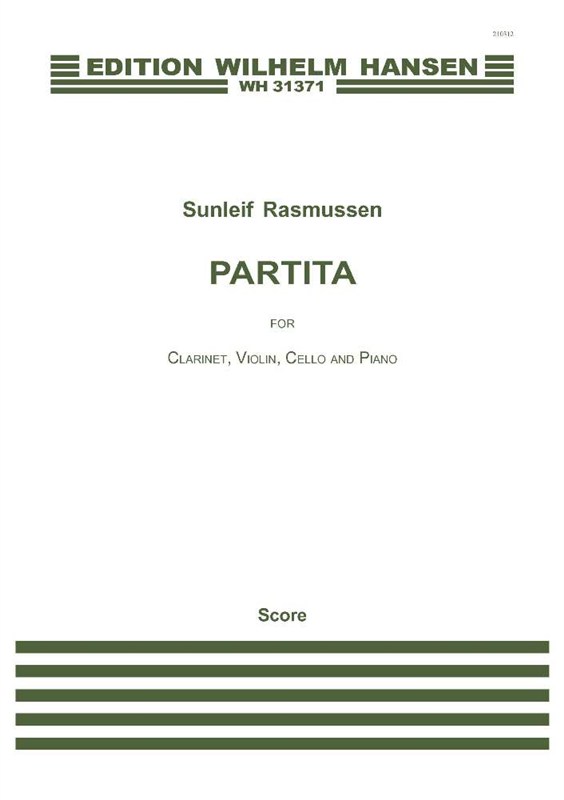 Sunleif Rasmussen: Partita: Chamber Ensemble: Score