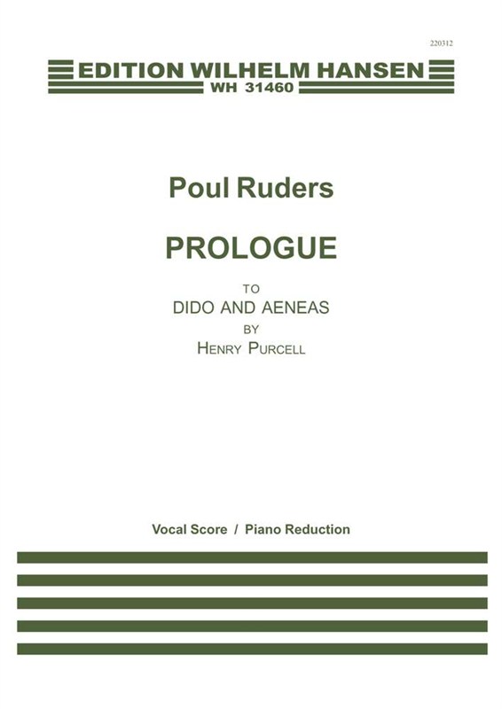 Henry Purcell Poul Ruders Nahum Tate: Prologue To Dido And Aenas: SATB: Vocal