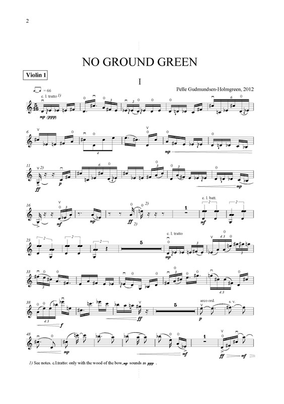 Pelle Gudmundsen-Holmgreen: No Ground Green: SATB: Parts