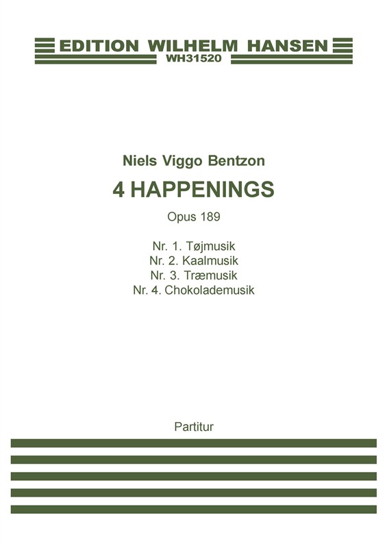 Niels Viggo Bentzon: 4 Happenings: Ensemble: Score