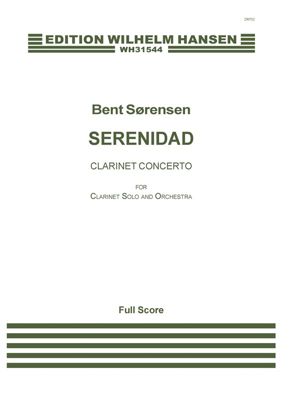 Bent Srensen: Serenidad - Clarinet Concerto: Clarinet: Score