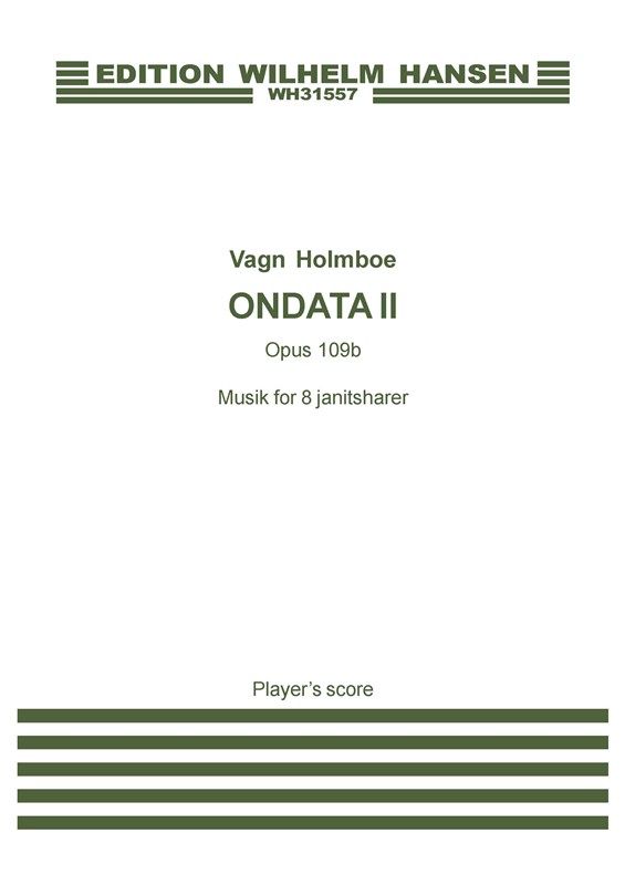 Vagn Holmboe: Ondata II OP. 109B: Percussion: Score