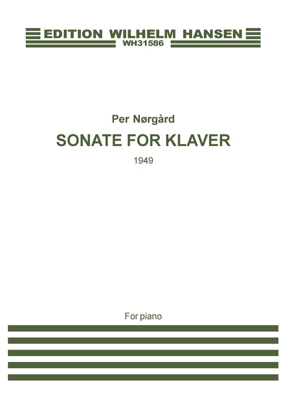 Per Nørgård: Sonate For Klaver: Piano: Instrumental Work