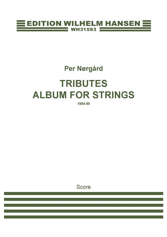 Per Nørgård: Tributes - Album For Strings: Orchestra: Score