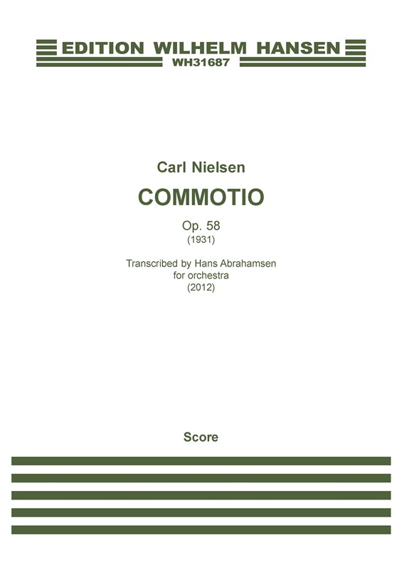 Carl Nielsen: Commotio For Orchestra: Orchestra: Score