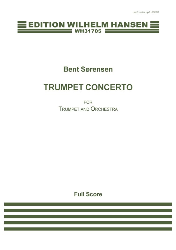 Bent Sørensen: Trumpet Concerto: Ensemble: Score