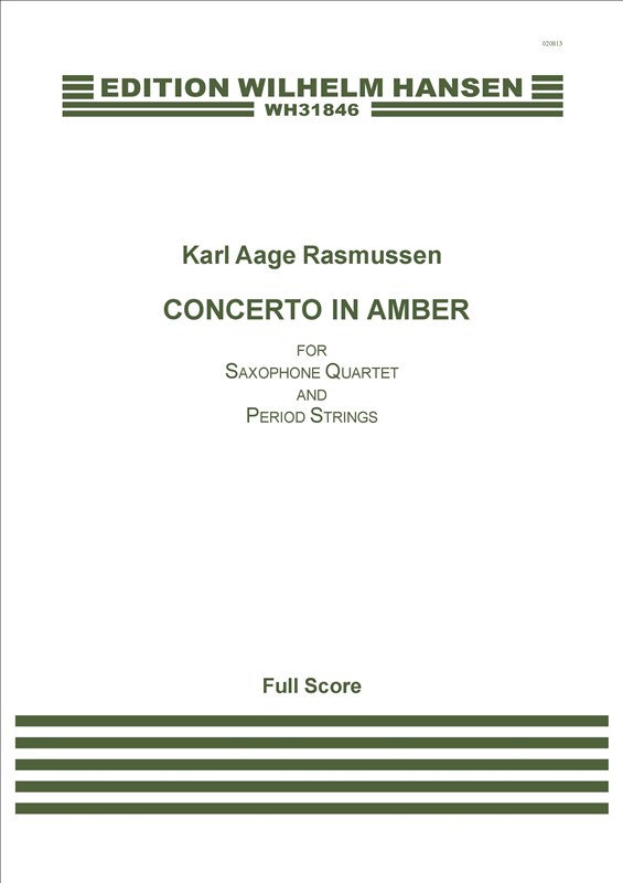 Karl Aage Rasmussen: Concerto In Amber: Ensemble: Score