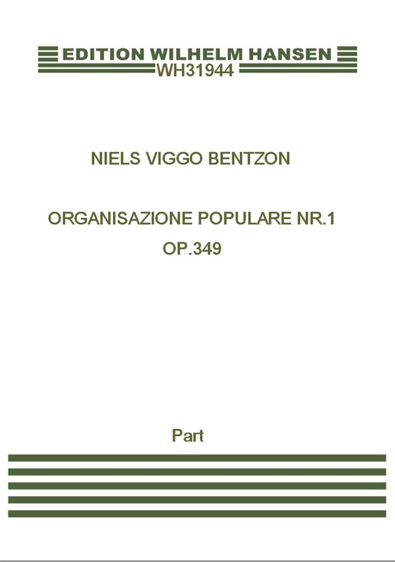 Niels Viggo Bentzon: Organisazione Populare Nr.1 Op. 349: Organ: Instrumental