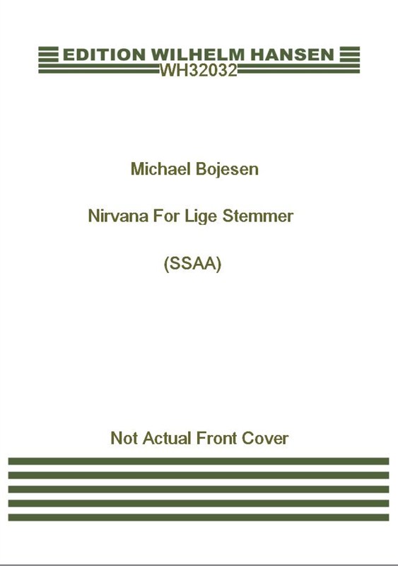 Michael Bojesen Ole Hyltoft: Nirvana: SSAA: Vocal Score