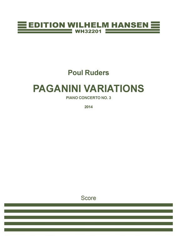 Poul Ruders: Paganini Variations - Piano Concerto No.3: Piano: Score