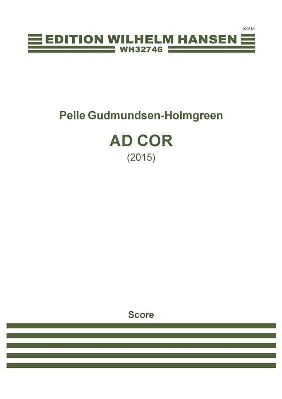 Pelle Gudmundsen-Holmgreen: Ad Cor: Orchestra: Score