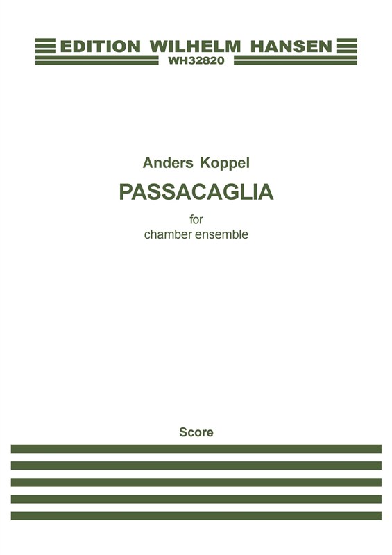 Anders Koppel: Passacaglia: Chamber Ensemble: Score