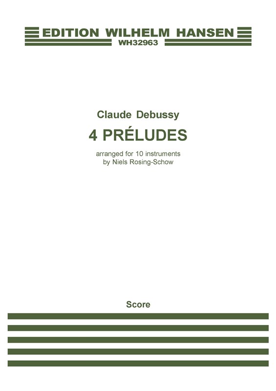 Claude Debussy: 4 Prludes: Chamber Ensemble: Score