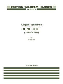 Asbjørn Schaathun: Ohne Titel: Chamber Ensemble: Score and Parts