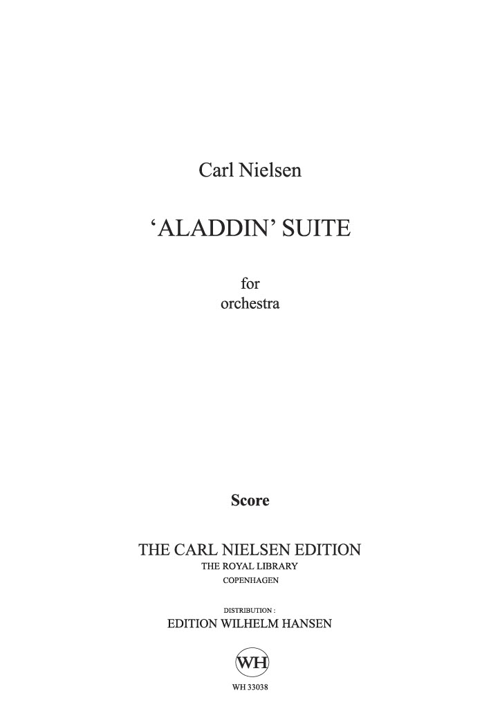 Carl Nielsen: Aladdin Suite: Orchestra: Score