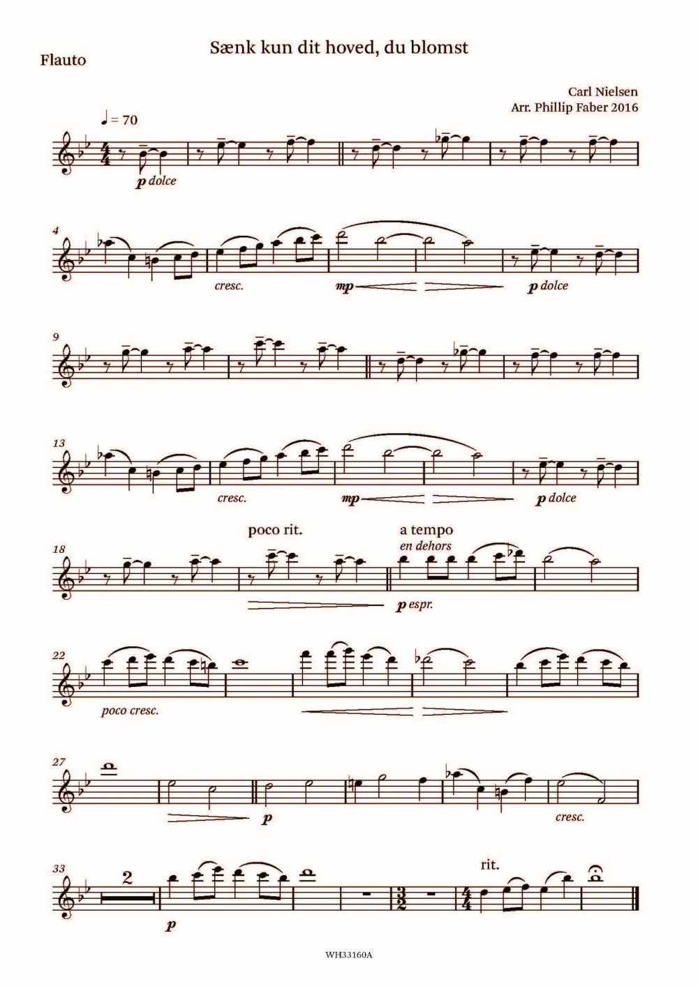 Carl Nielsen: Six Songs By Carl Nielsen: Wind Ensemble: Parts