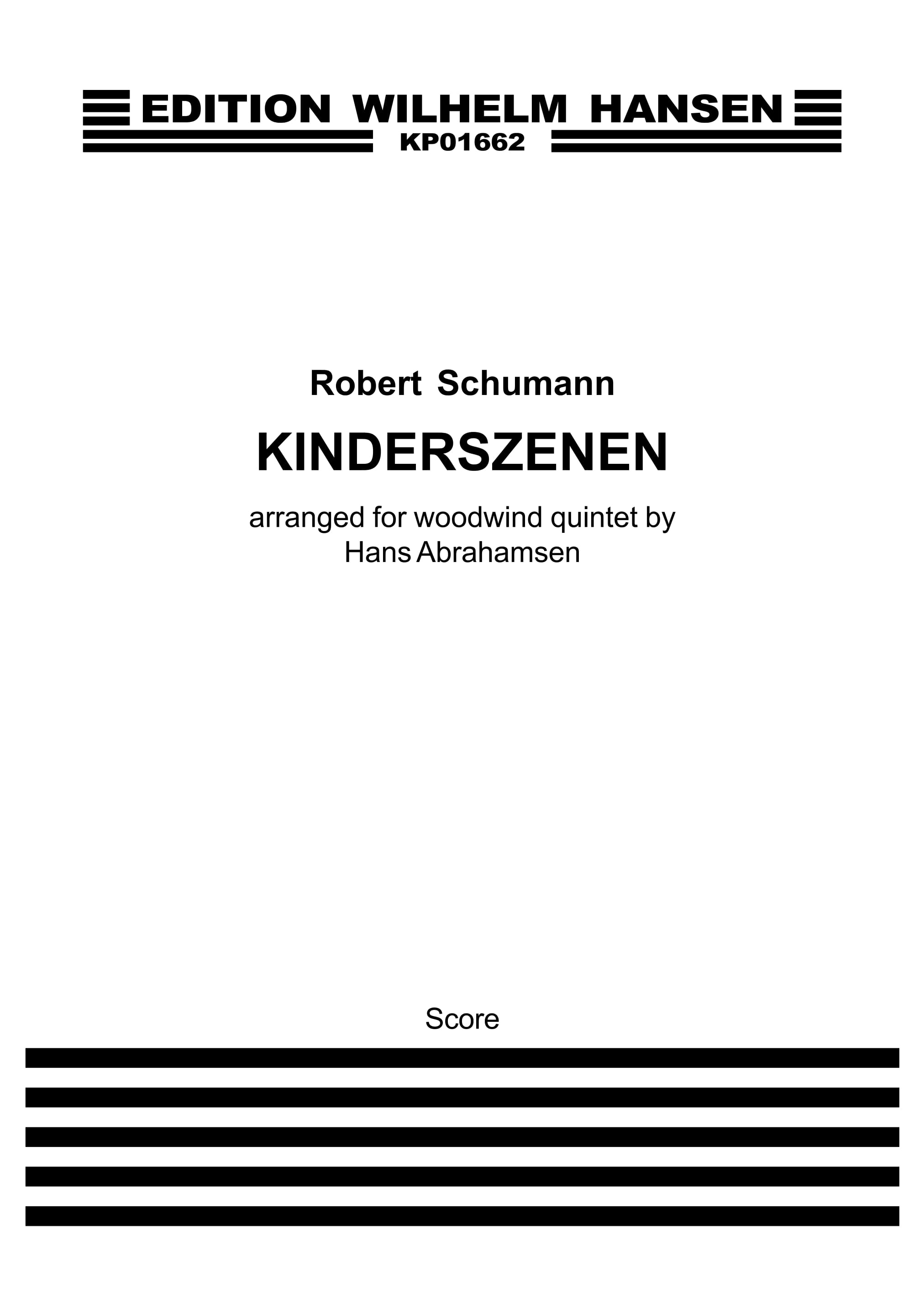 Robert Schumann: Kinderszenen: Wind Ensemble: Score