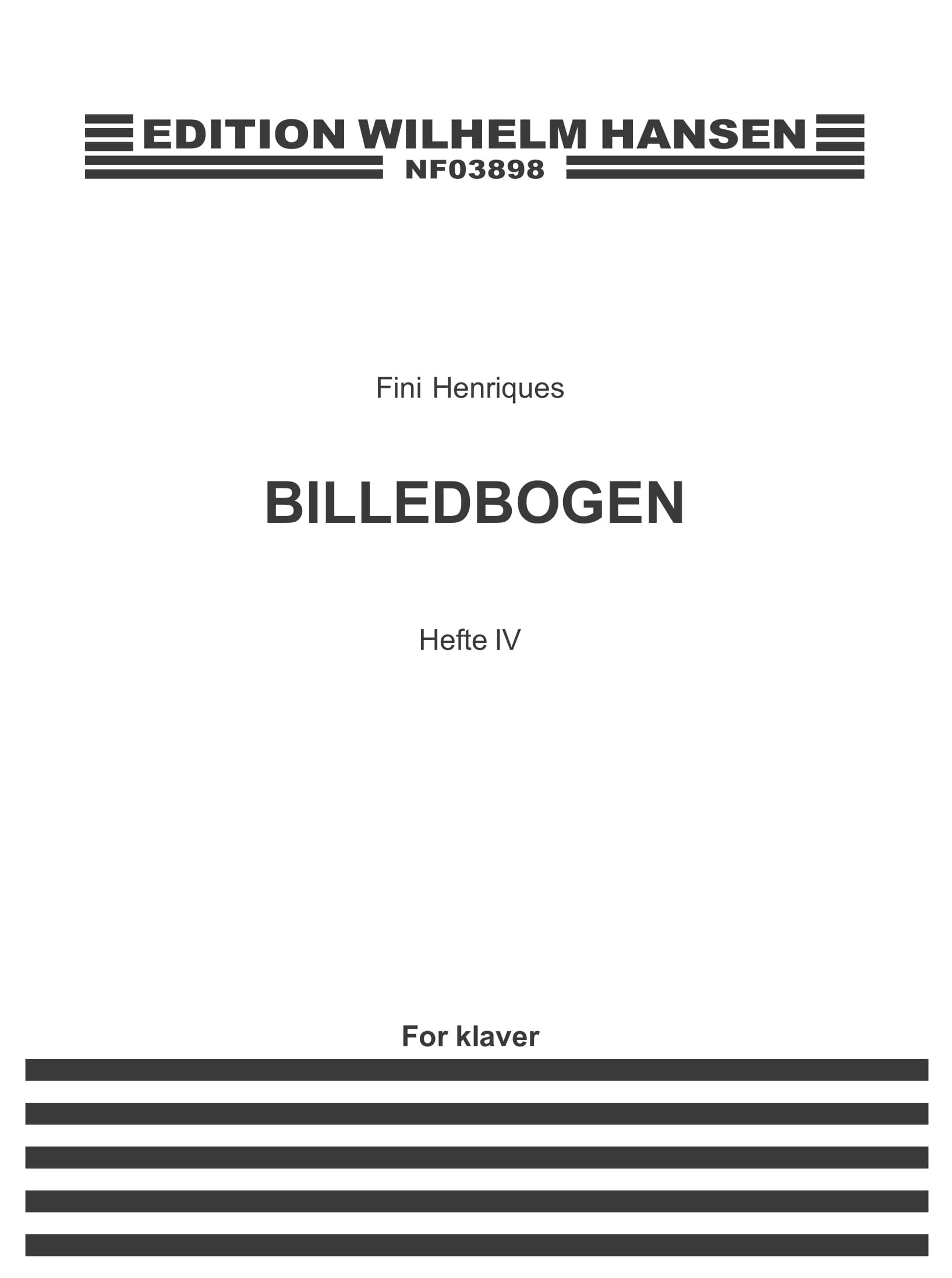 Fini Henriques: Billedbogen - Hefte IV: Piano: Instrumental Work