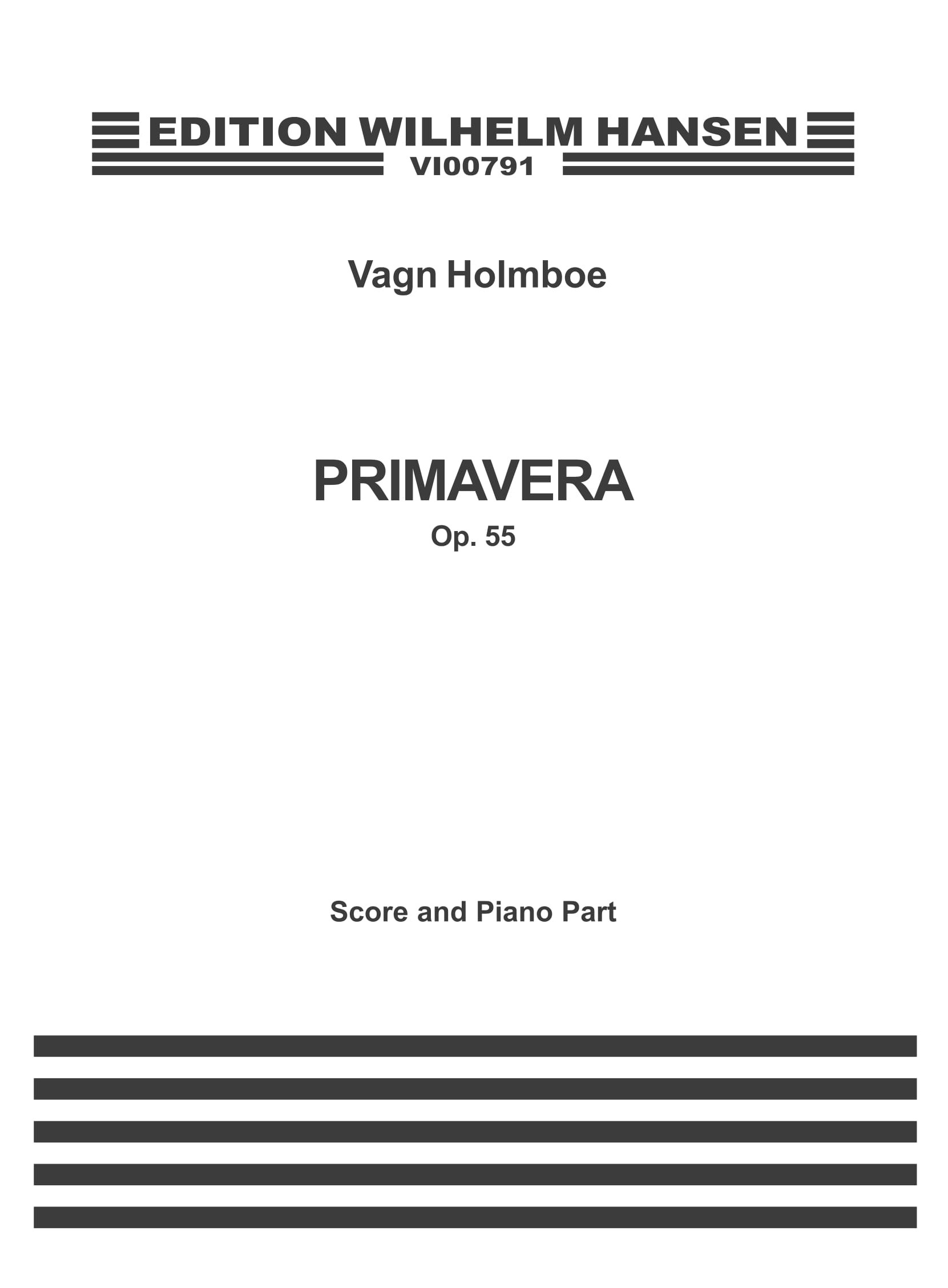 Vagn Holmboe: Primavera: Chamber Ensemble: Miniature Score