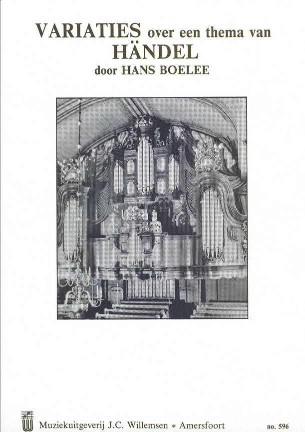 H. Boelee: Variaties Over Thema Handel: Organ: Instrumental Album