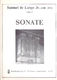 Lange: Sonate Opus 5: Organ: Instrumental Album