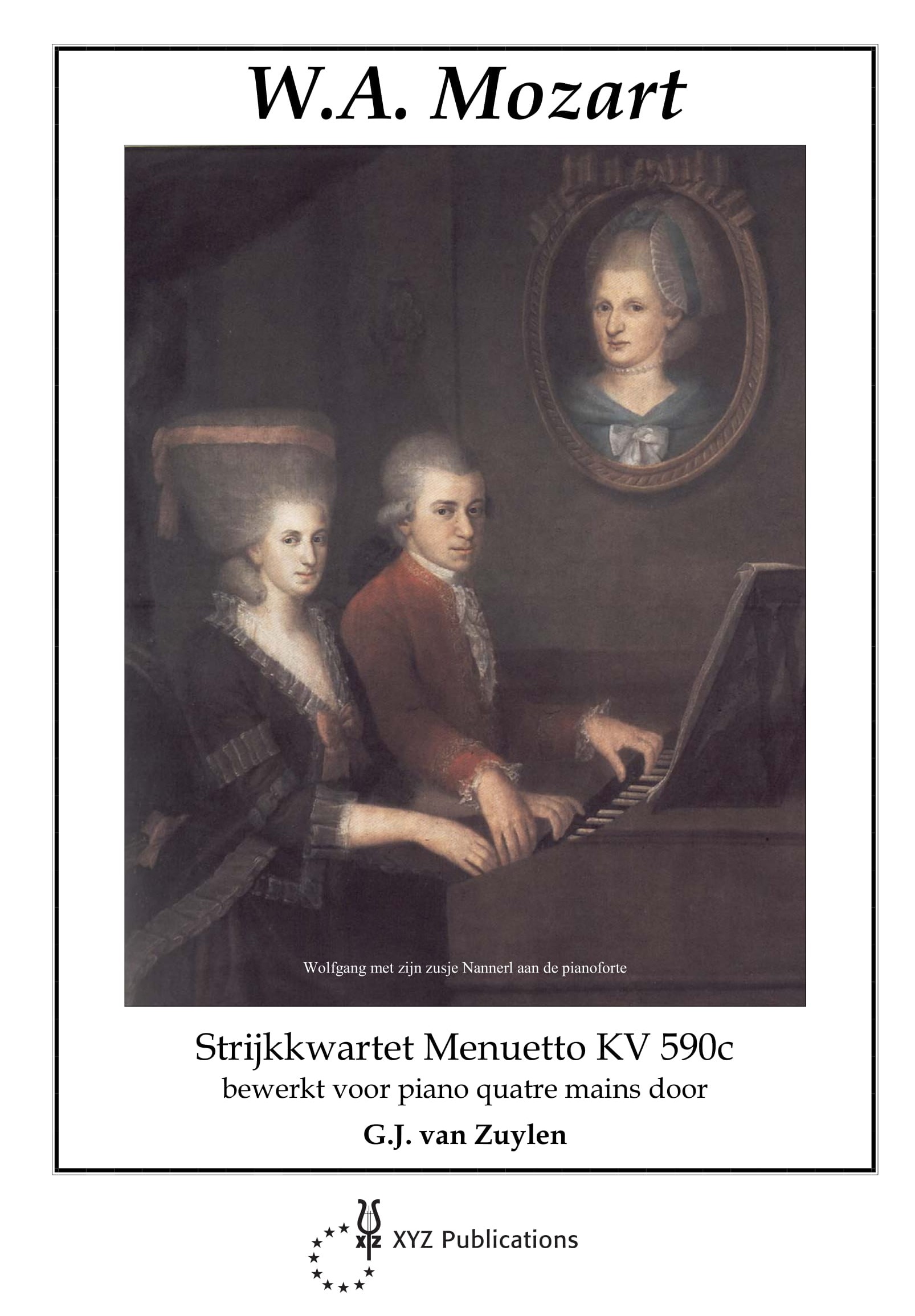 Wolfgang Amadeus Mozart: Menuet Kv590C: Piano Duet: Instrumental Work