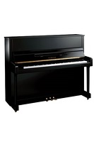 B3E Upright Piano Polished Ebony: Piano