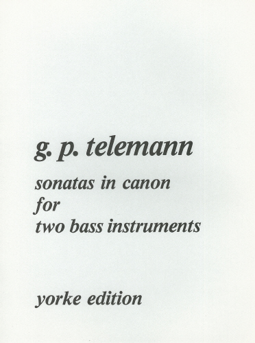 Georg Philipp Telemann: Sonatas In Canon For Two Bass Instruments: Bass Clef