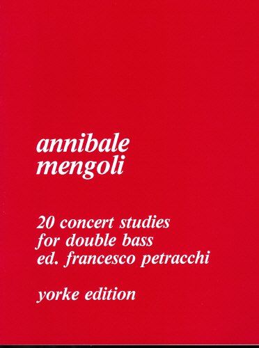 Annibale Mengoli: 20 Concert Studies For Double Bass: Double Bass: Instrumental