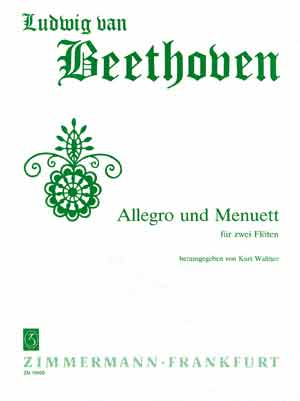 Ludwig van Beethoven: Allegro And Menuet: Flute Duet: Instrumental Work