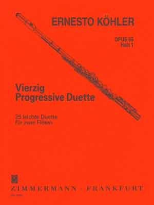 Ernesto Khler: Vierzig Progressive Duette Op. 55 Heft 1: Flute Duet:
