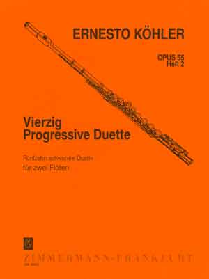 Ernesto Köhler: 40 Progressive Duets Op.55 Book 2: Flute Duet: Instrumental