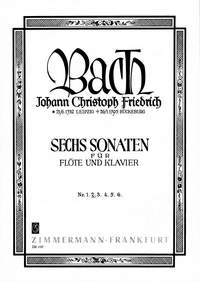 Johann Christoph Friedrich Bach: Sechs Sonaten BR B16/ Wf VIII:3/2: Flute:
