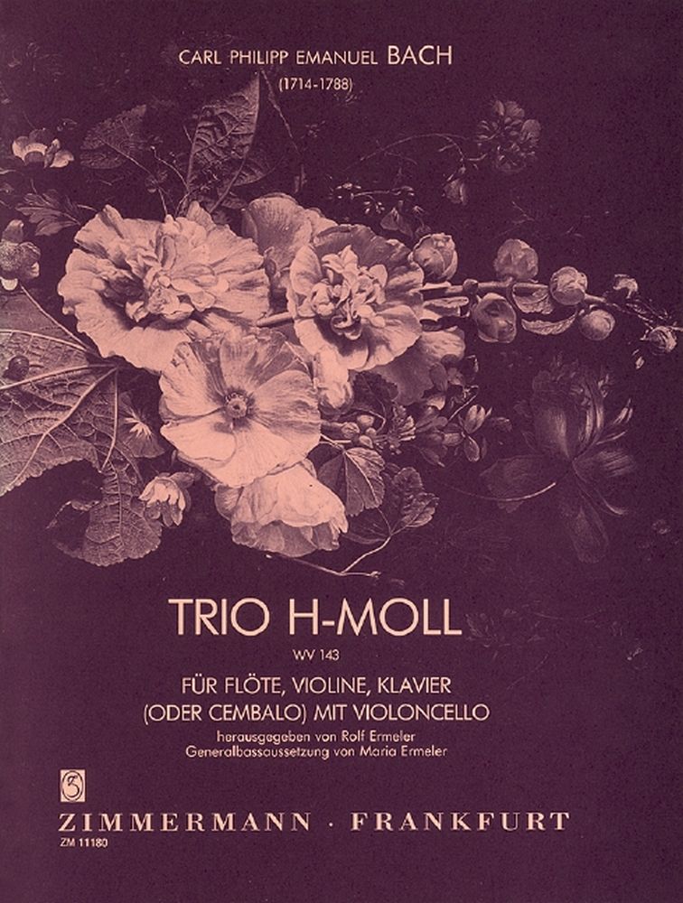 Carl Philipp Emanuel Bach: Trio h-Moll Wq 143: Flute & Violin: Instrumental Work
