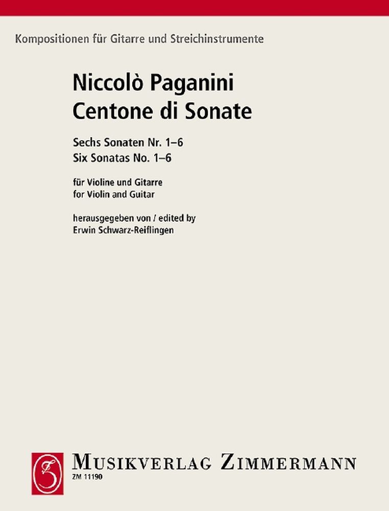 Niccol Paganini: Centone Di Sonate: Mixed Ensemble: Instrumental Album