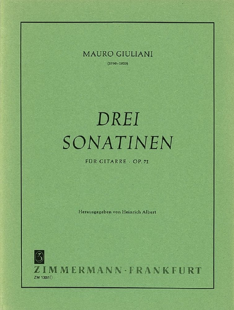 Mauro Giuliani: Sonatinen(3) Op.71: Guitar: Instrumental Work